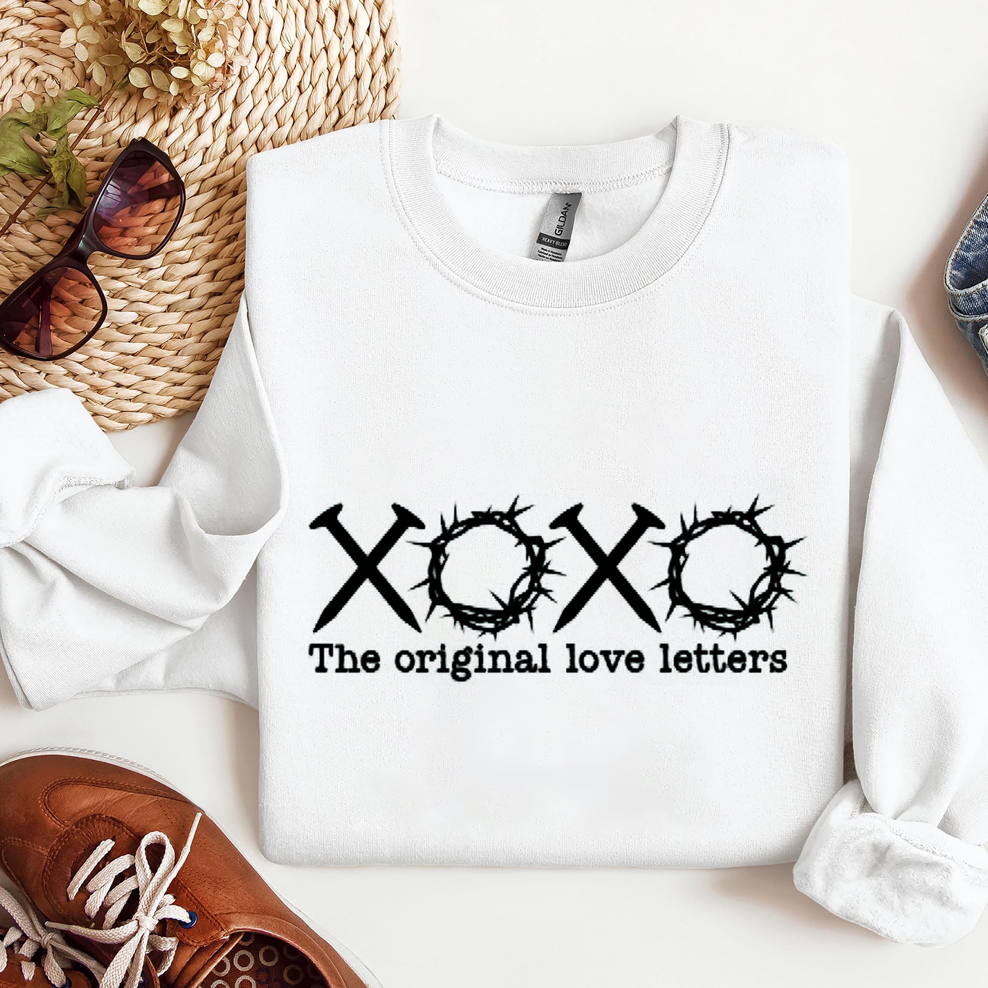 XOXO the original love letters Sweatshirt, Christian Valentine Shirt, Valentine Shirt. ILAF01